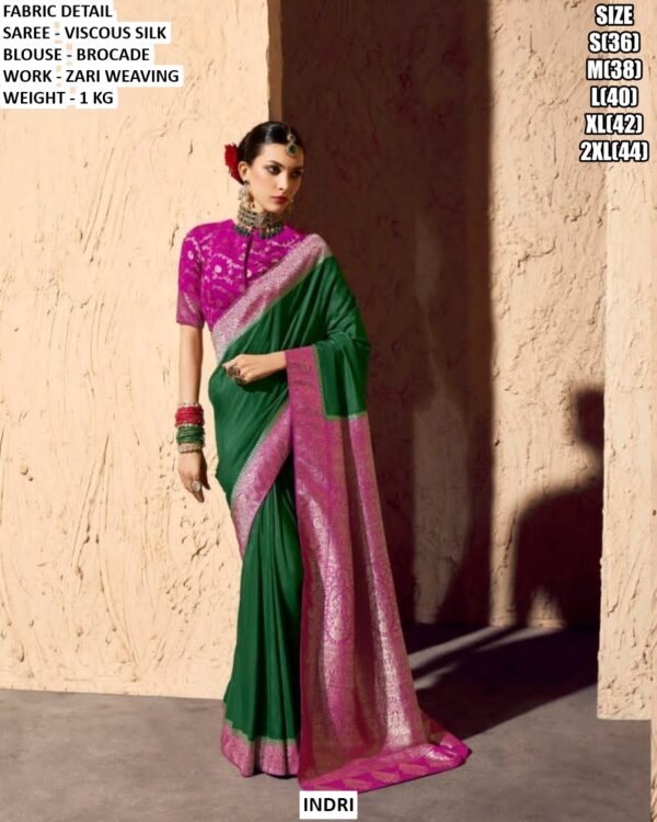 Premium Viscose Silk Zari Woven Saree