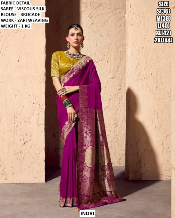 Premium Viscose Silk Zari Woven Saree