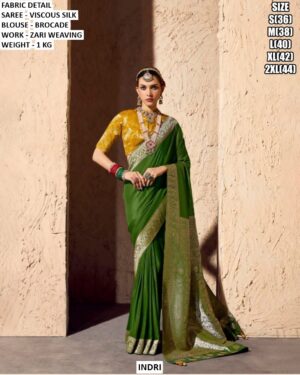 Premium Viscose Silk Zari Woven Saree