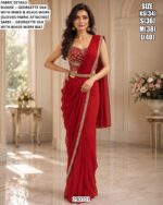 Elegant Party Wear Saree With Statement Waist Belt