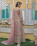 Embroidered Long Jacket Anarkali Suit For Women