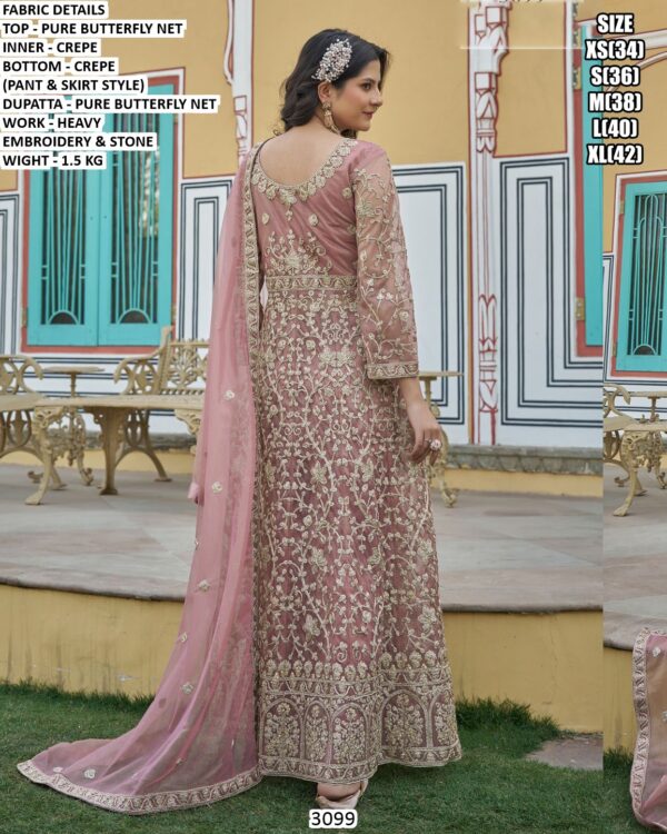 Embroidered Long Jacket Anarkali Suit For Women