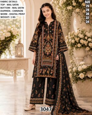 Festive Wear Digital Print Salwar Suit For Girls