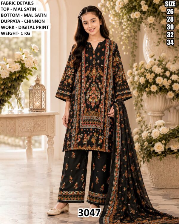 Festive Wear Digital Print Salwar Suit For Girls