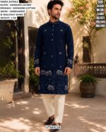 Wedding Wear Sequence Work Men’s Kurta Set