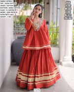 Traditional Kora Cotton Two Piece Ethnic Set