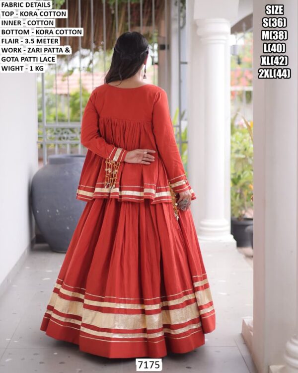 Traditional Kora Cotton Two Piece Ethnic Set