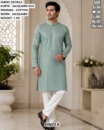 Stylish Mandarin Collar Traditional Kurta Pajama