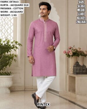 Stylish Mandarin Collar Traditional Kurta Pajama