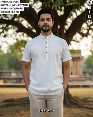 Summer Special Casual Ethnic Kurta For Men