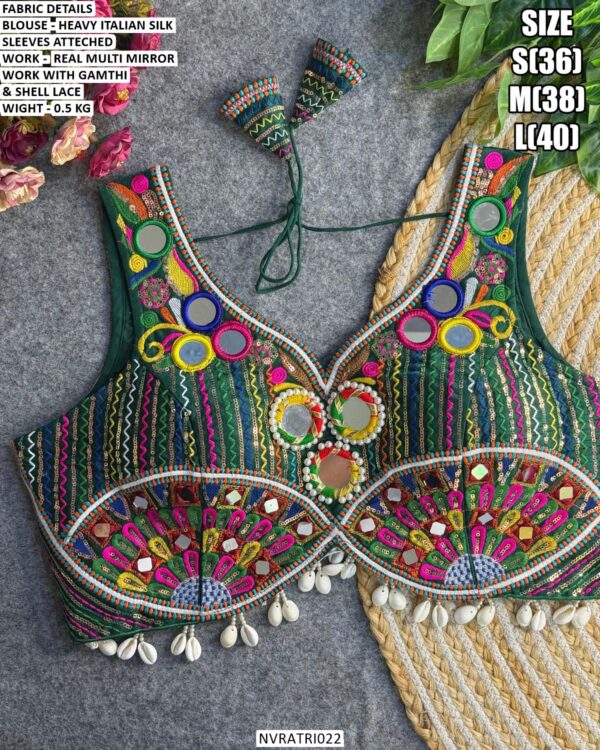 Garba Special Gujarati Embroidery Designer Blouse
