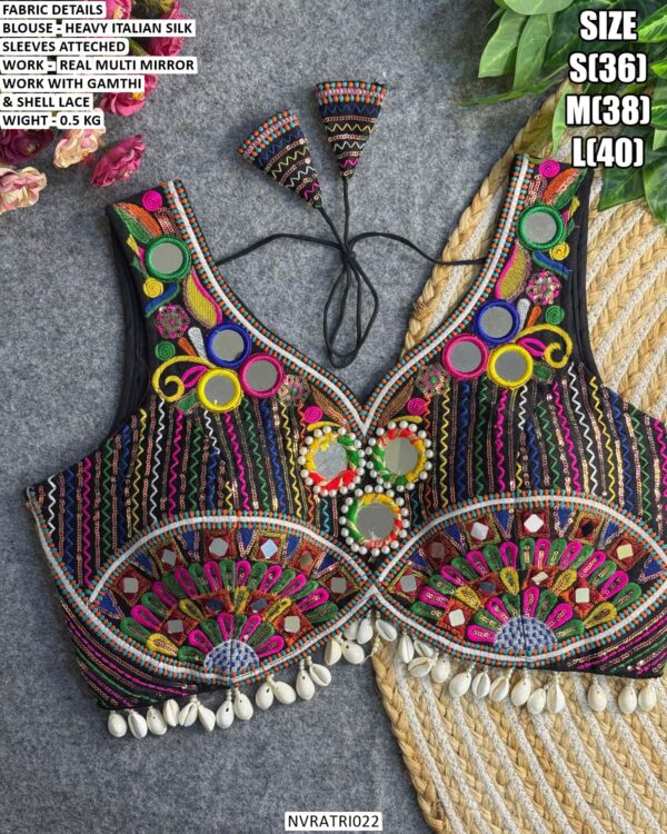 Garba Special Gujarati Embroidery Designer Blouse