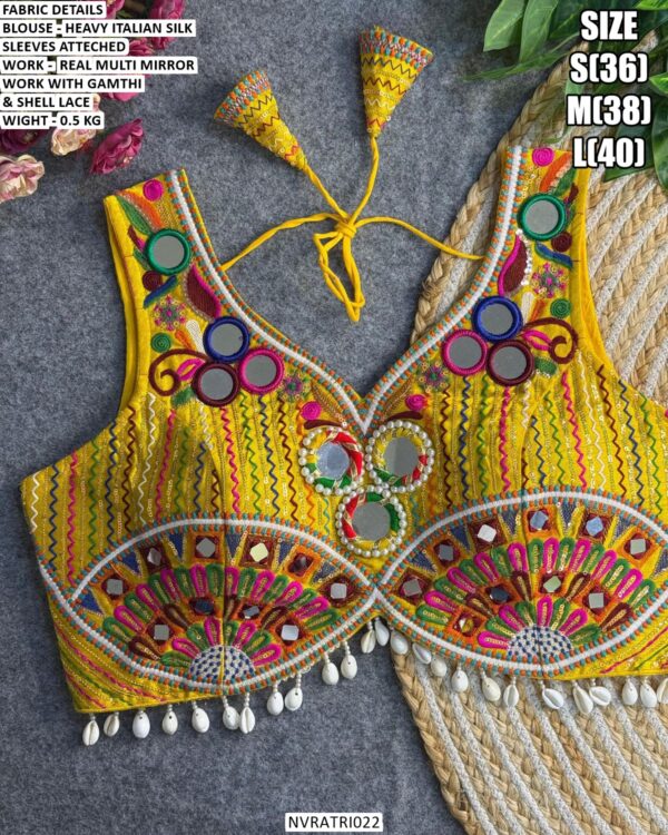 Garba Special Gujarati Embroidery Designer Blouse