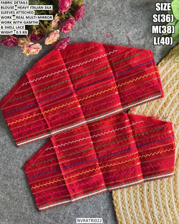 Garba Special Gujarati Embroidery Designer Blouse