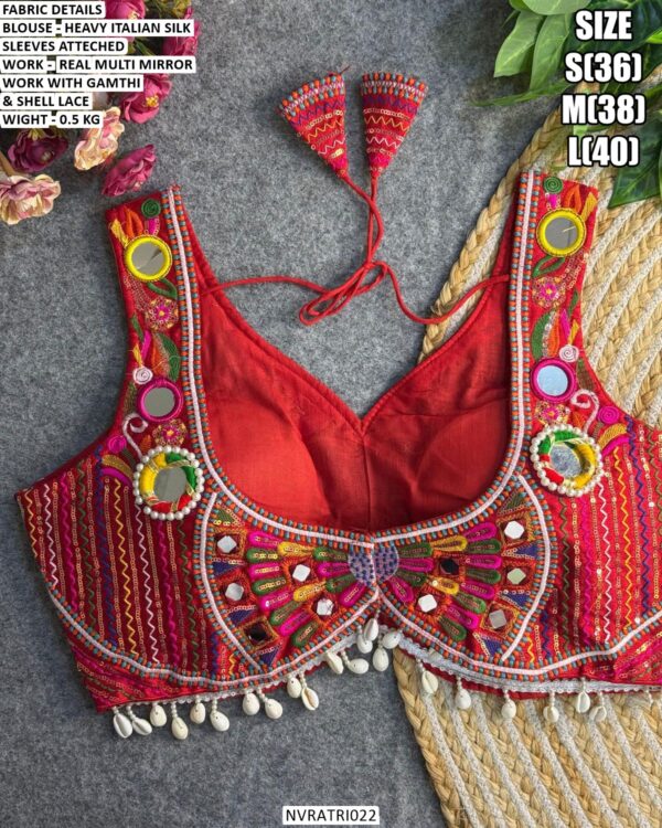 Garba Special Gujarati Embroidery Designer Blouse