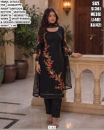 Premium Georgette Multi Thread Embroidered Kurta Set