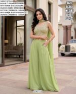 Chinon Palazzo Set With Dupatta For Women