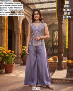 Chinon Palazzo Set With Dupatta For Women