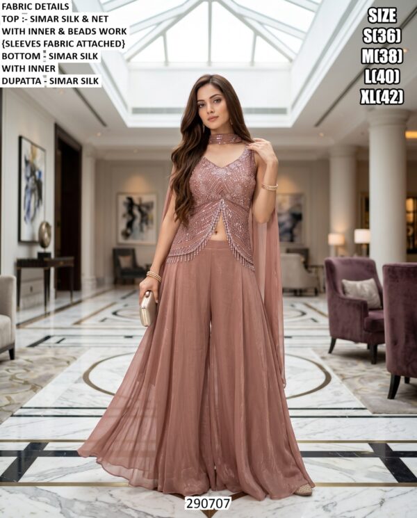 Graceful Festive Wear Simar Silk Ensemble