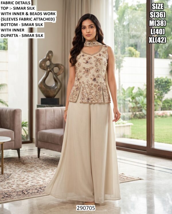 Graceful Festive Wear Simar Silk Ensemble
