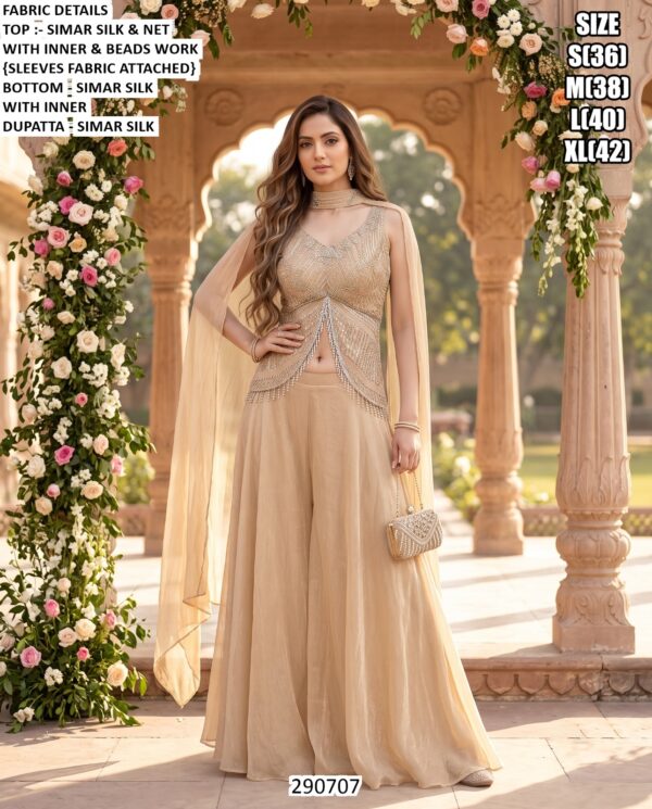 Graceful Festive Wear Simar Silk Ensemble