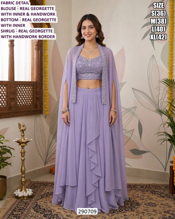 Graceful Festive Wear Simar Silk Ensemble