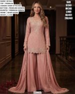 Luxury Party Wear Embellished Three Piece Set