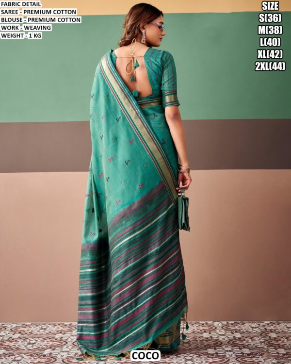 Graceful Handloom Style Saree With Woven Details