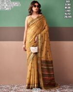 Graceful Handloom Style Saree With Woven Details