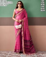 Graceful Handloom Style Saree With Woven Details