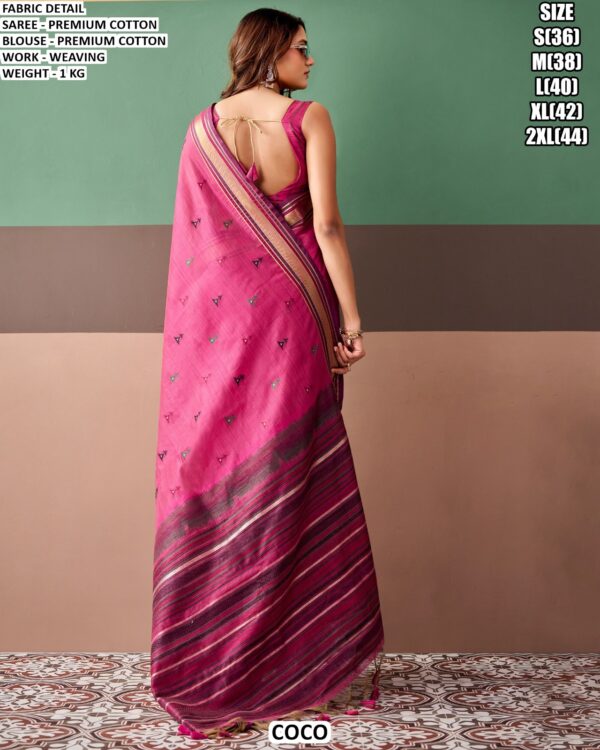 Graceful Handloom Style Saree With Woven Details