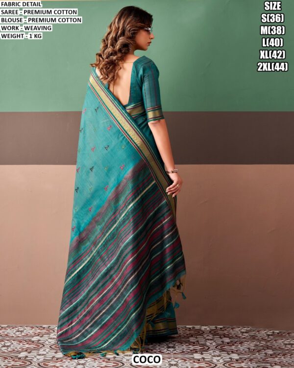 Graceful Handloom Style Saree With Woven Details