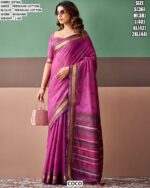 Graceful Handloom Style Saree With Woven Details