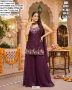 Designer Silk Palazzo Set With Dupatta For Women
