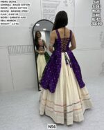 Traditional Bandhej Print Lehenga With Mirror Work