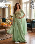 Luxury Occasion Wear Silk Palazzo Set