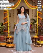 Luxury Occasion Wear Silk Palazzo Set