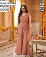 Stylish Wedding Wear Palazzo Ensemble For Women
