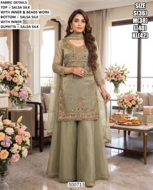 Latest Wedding Wear Sharara Suit Collection