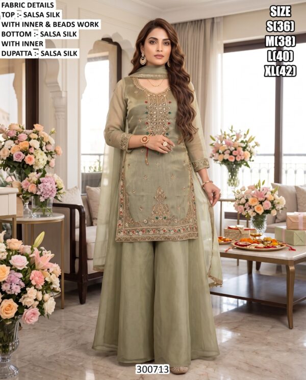 Latest Wedding Wear Sharara Suit Collection