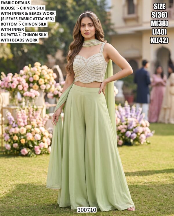 Designer Three Piece Indo Western Set For Women