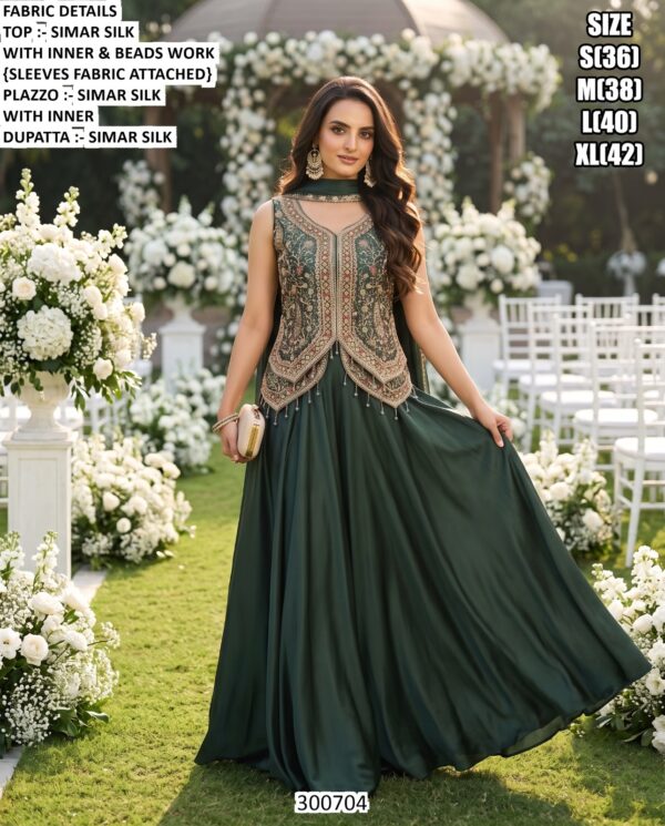 Stylish Wedding Wear Palazzo Suit For Women