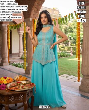 Premium Embroidered Three Piece Outfit For Women