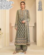 Printed Gota Patti Suit With Dupatta For Women