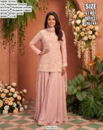 Designer Floral Beads Work Kurta Set