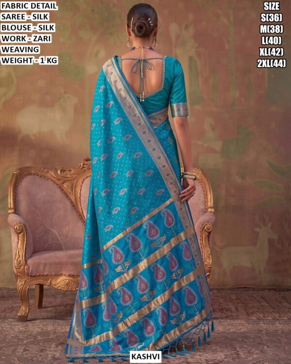 Traditional Zari Woven Wedding Wear Saree