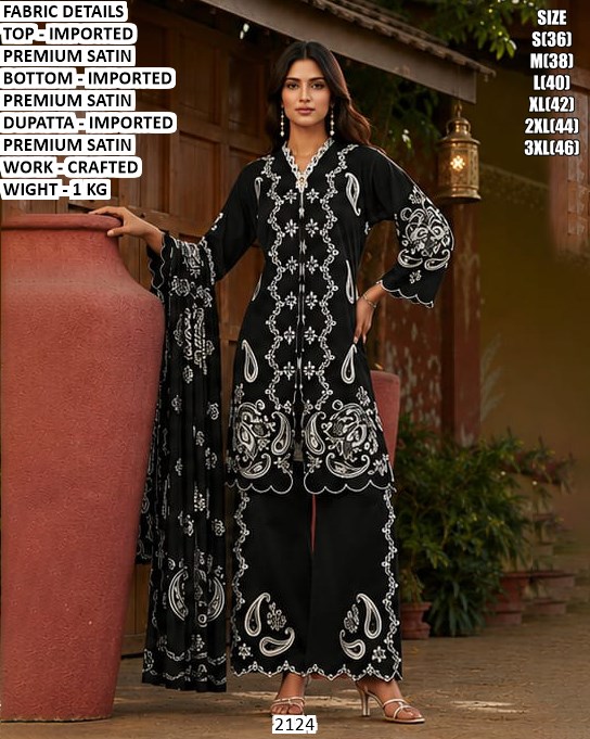 Designer Crafted Work Three Piece Outfit For Women