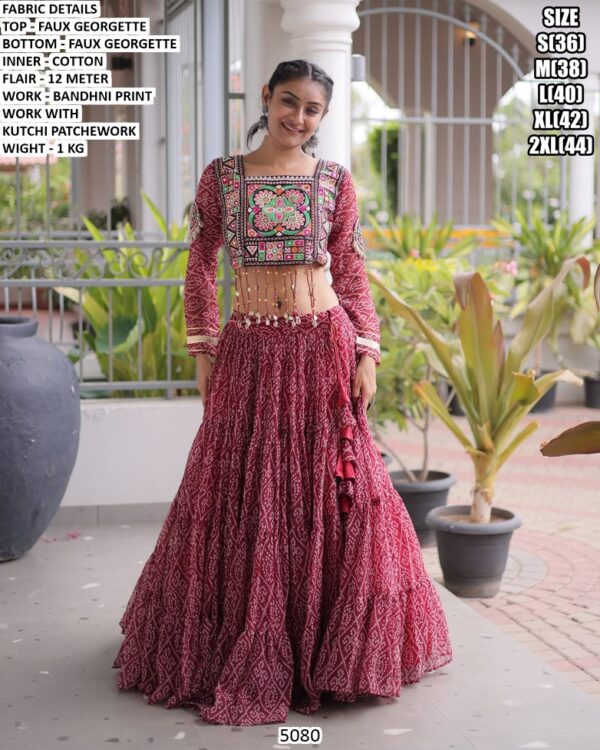 Kutchi Embroidery Lehenga For Wedding And Navratri