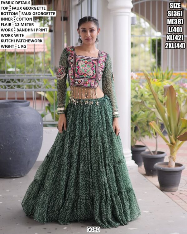 Kutchi Embroidery Lehenga For Wedding And Navratri