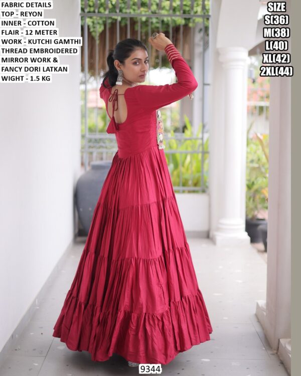 Stylish Navratri Wear Long Anarkali Dress For Women